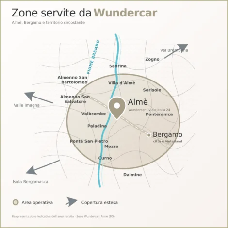 Zone servite da Wundercar